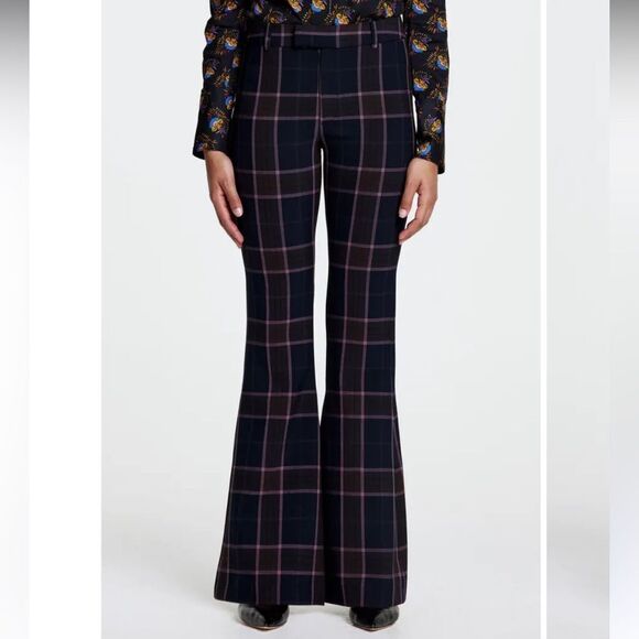 Smythe bootcut plaid flare pants - Picture 1 of 2